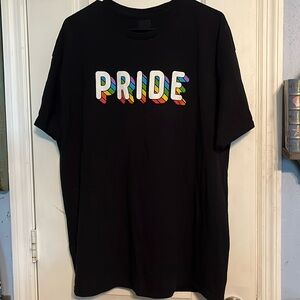 PRIDE size 2x black t-shirt short sleeve. LIKE NEW